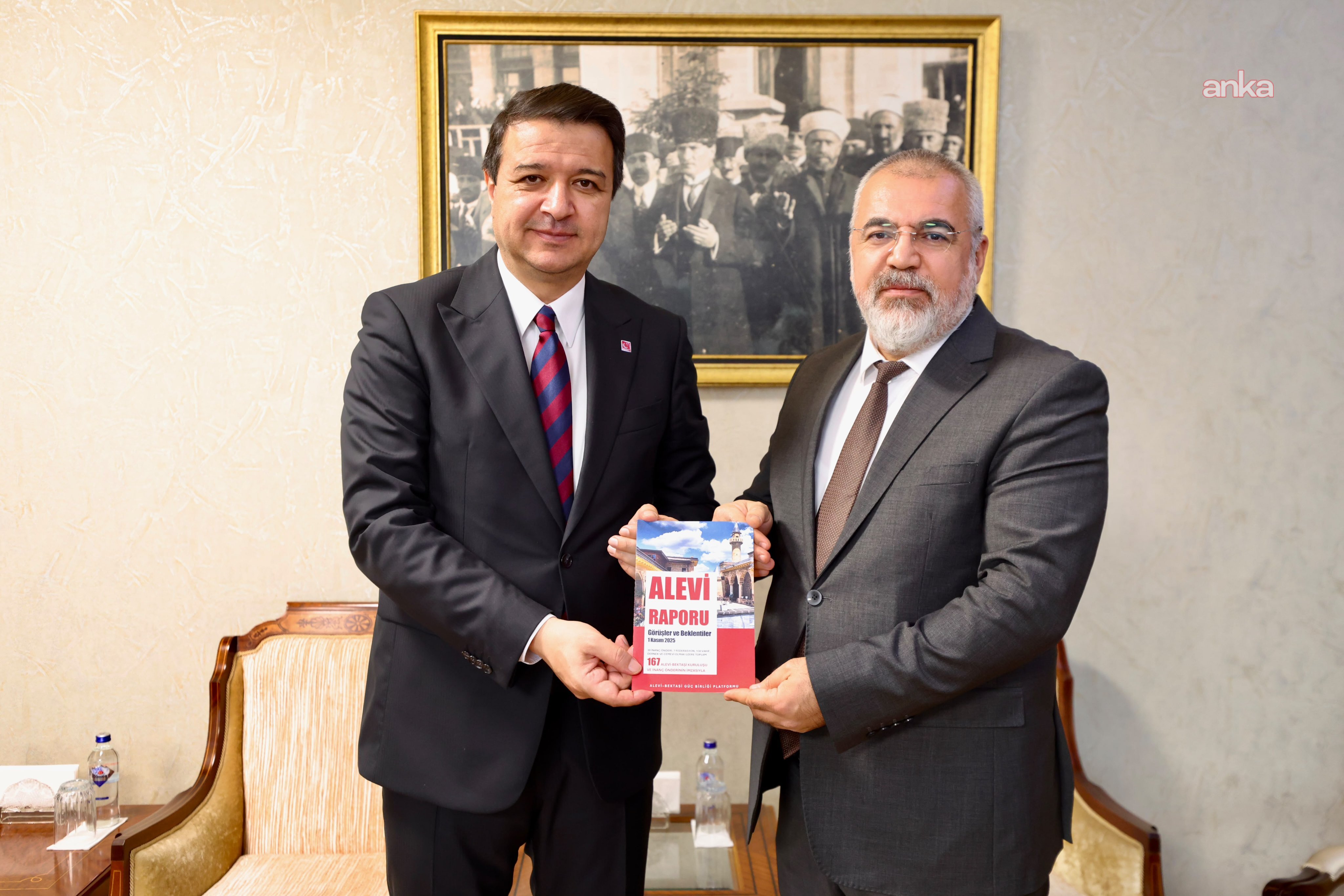 SAADET Genel Başkanı Arıkan, Alevi Bektaşi Güç Birliği Platformu Başkanı Ali Rıza Özdemir'i ağırladı