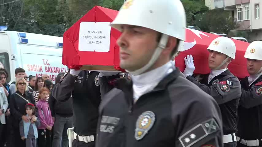Sinop’ta tekne kazasında yaşamını yitiren polis Numan Şen için tören düzenlendi