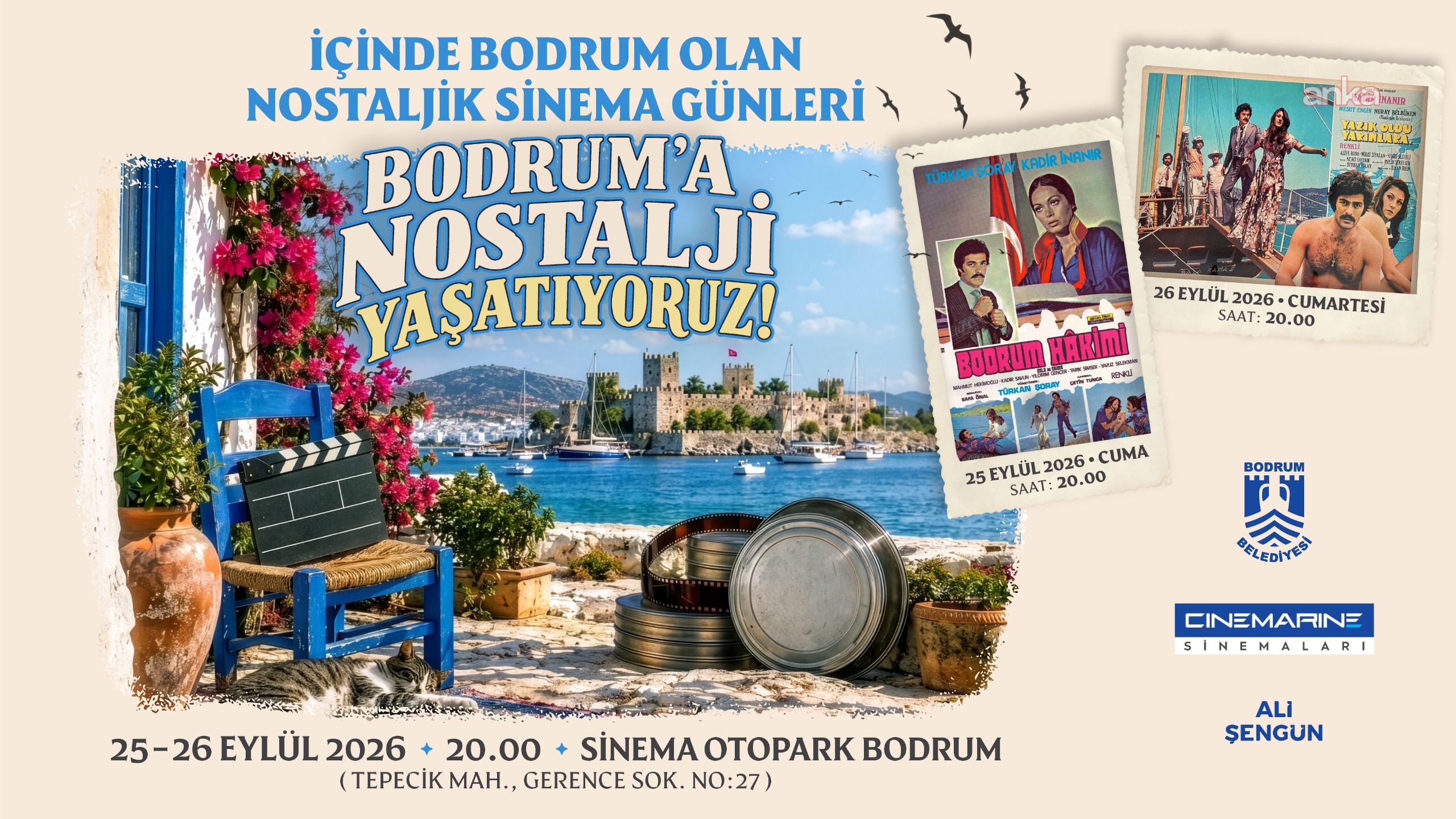 Bodrum’da “Nostaljik Sinema Günleri” düzenlenecek