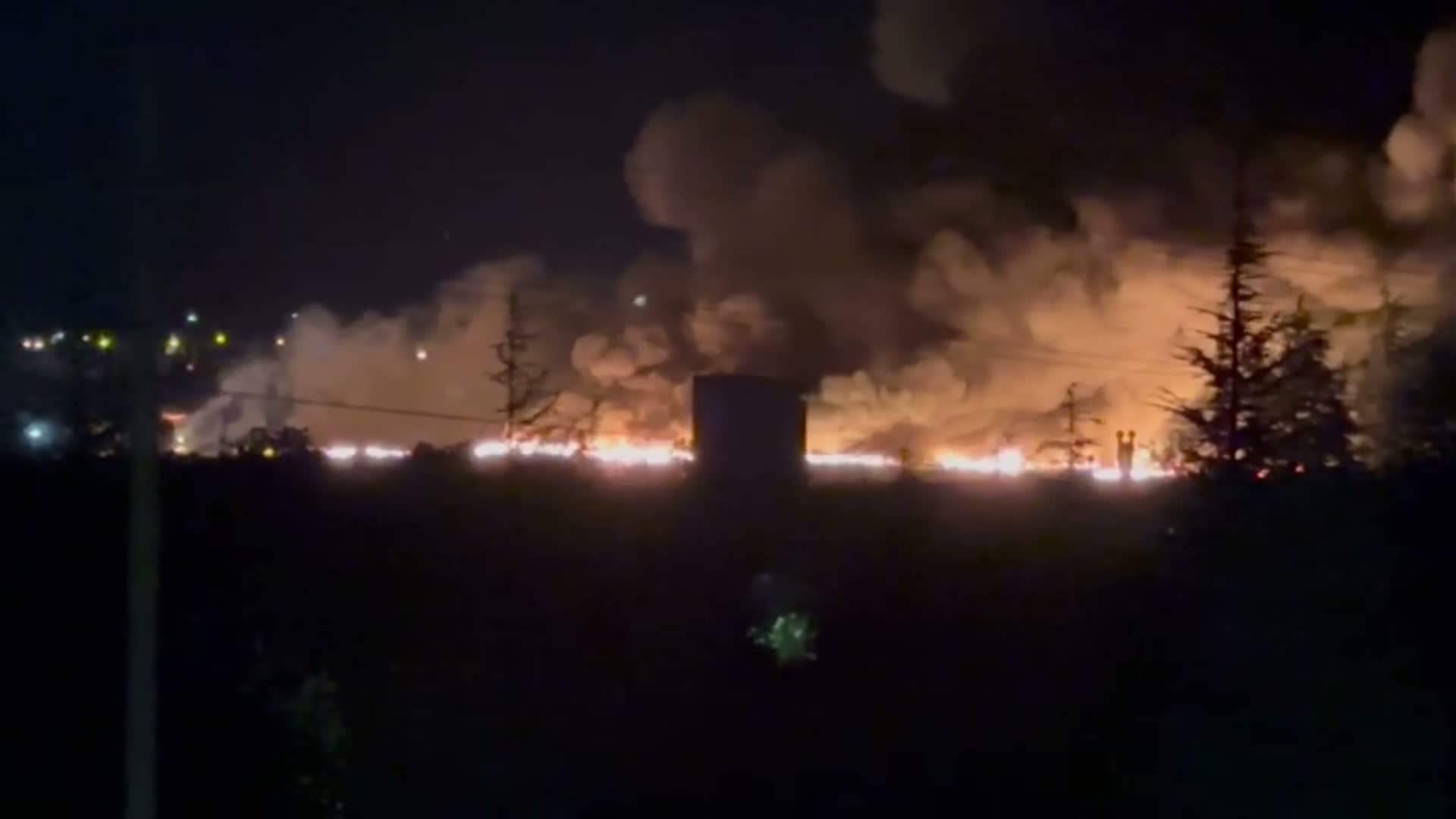 Eskişehir’de bulunan TEI fabrikasında korkutan yangın