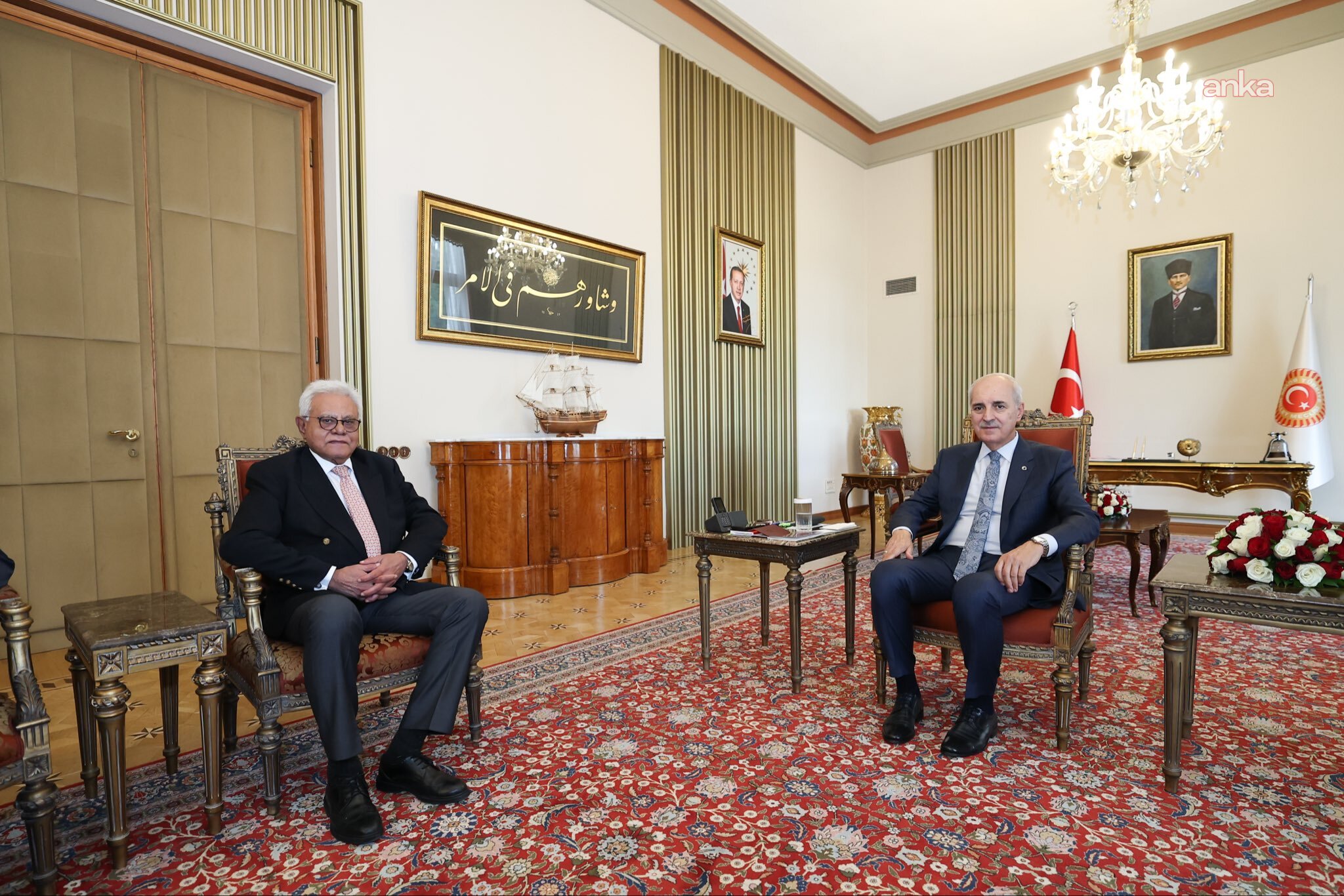 TBMM Başkanı Kurtulmuş, Pakistan’ın Ankara Büyükelçisi Junaid’i kabul etti