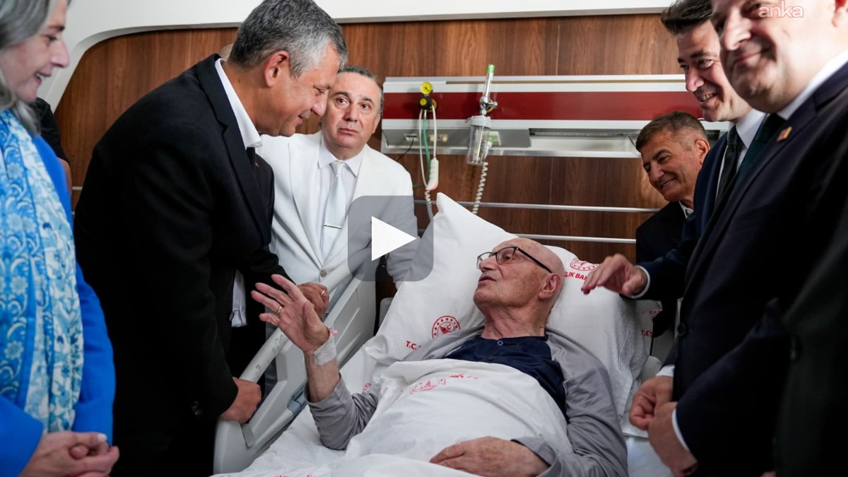 Özgür Özel, İmamoğlu'nun kayınpederi Fehmi Kaya'yı hastanede ziyaret etti