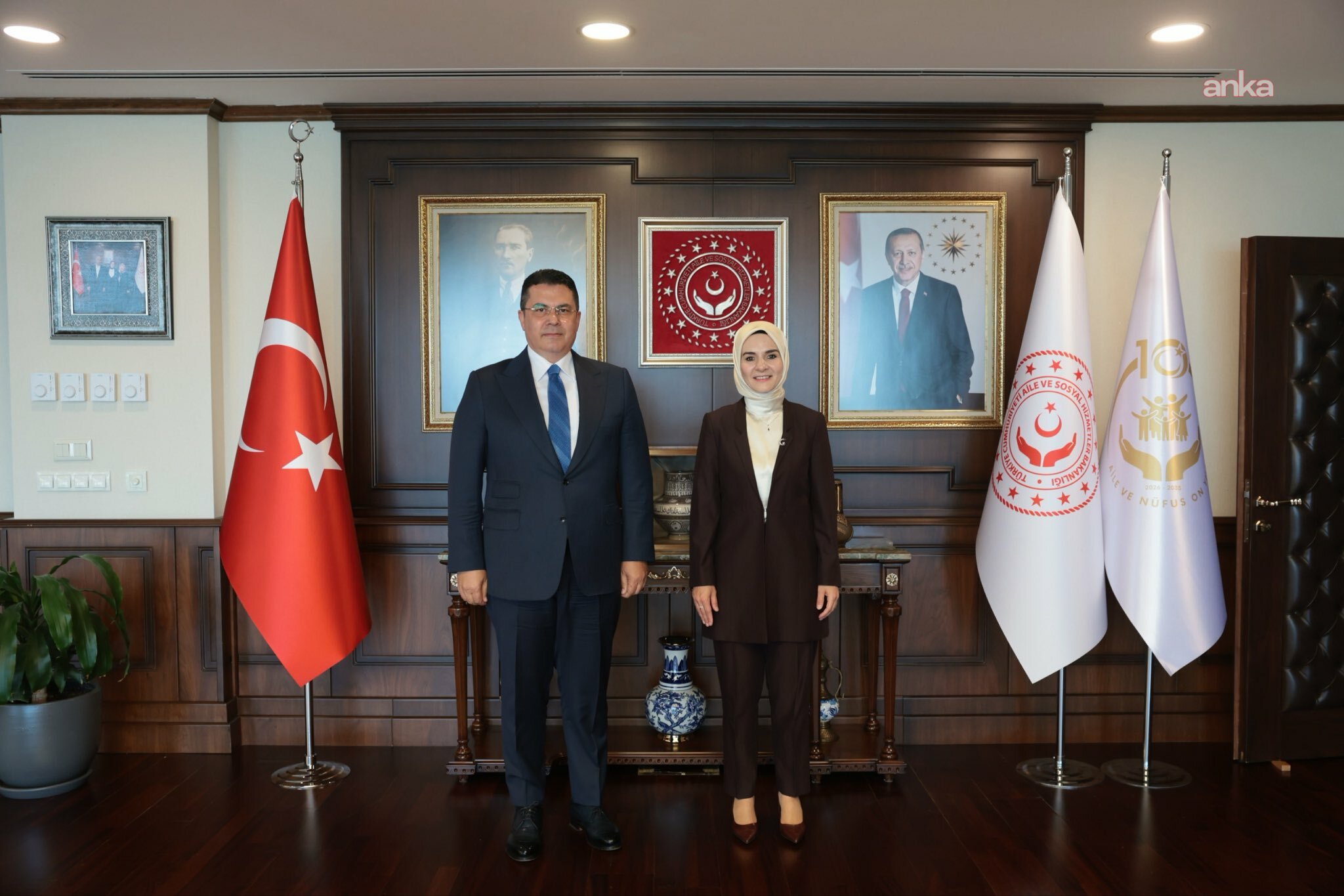 MHP'li Ersoy'dan Bakan Göktaş'a "Şükriye Hanım Belgeseli" ziyareti