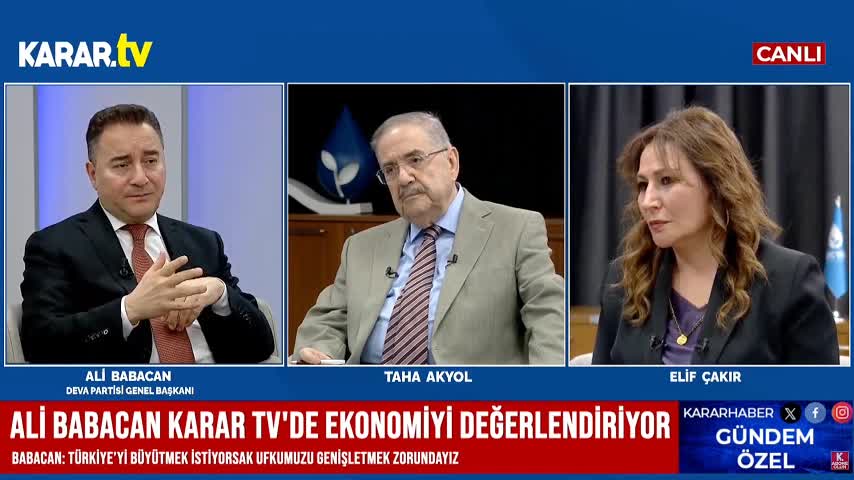 Ali Babacan: "Mevcut sistemde siyaset, devlet yönetimi, yargı ve yürütme birbirine geçmiş durumda"
