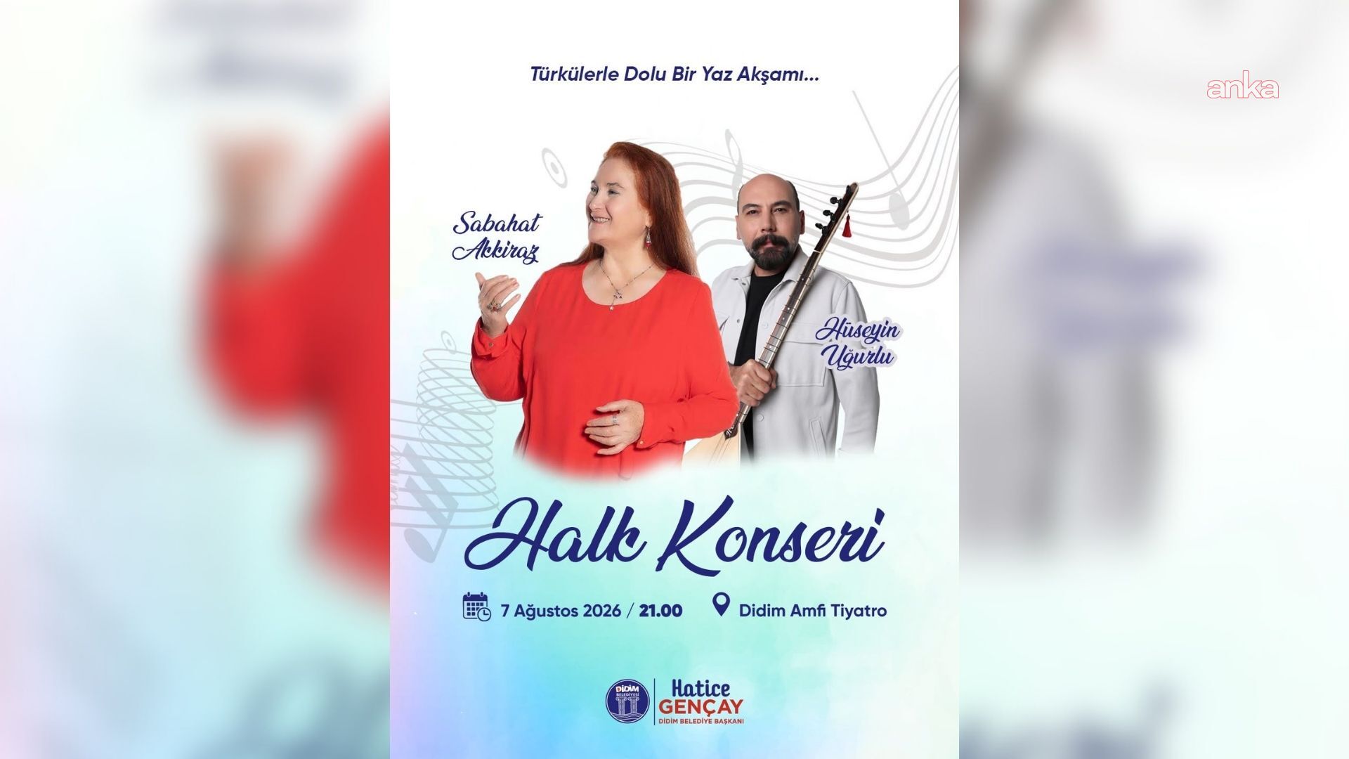 Didim Belediyesi, "Halk Konseri" ile türküseverleri bir araya getirecek