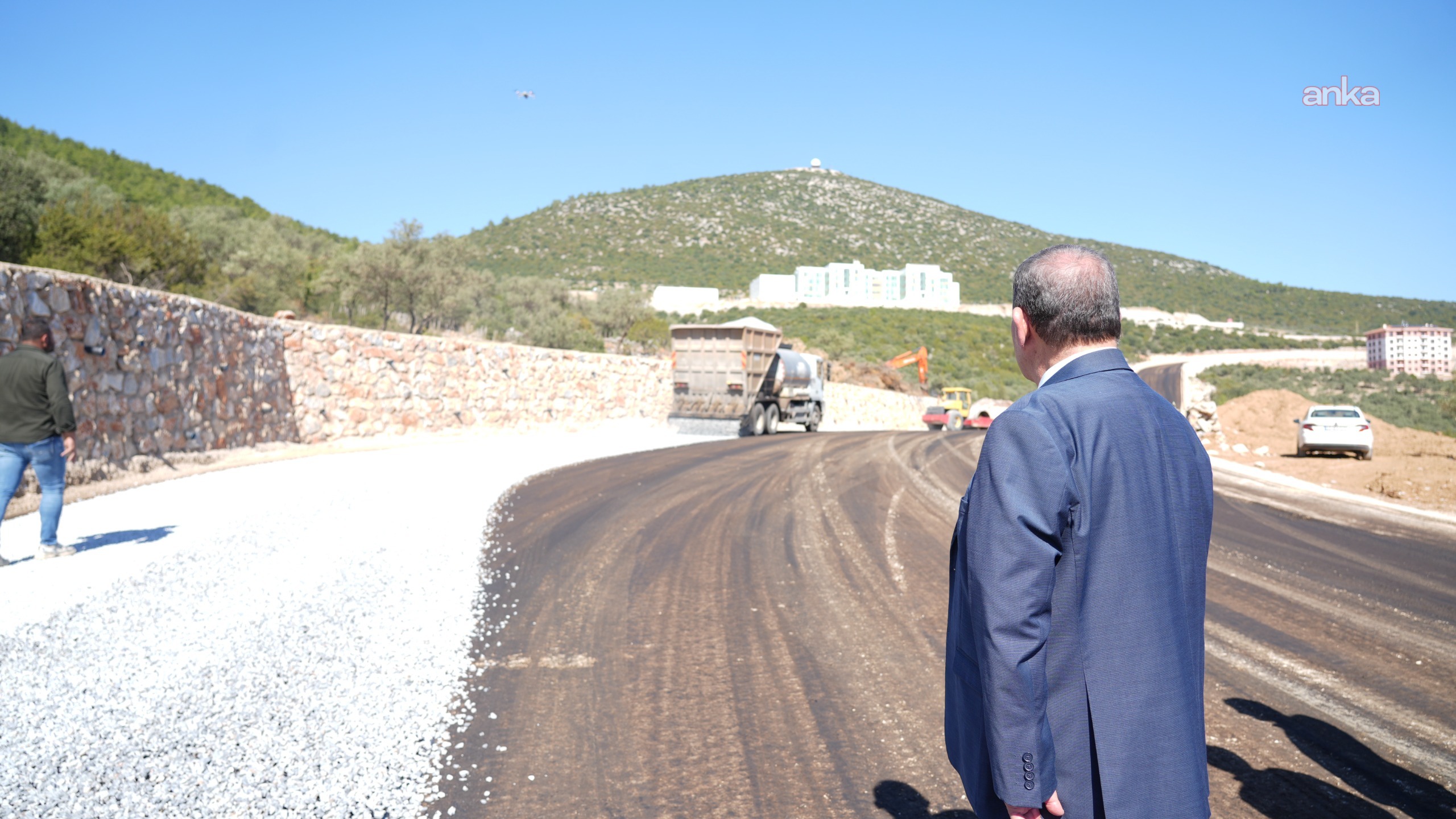 Milas Devlet Hastanesi yolunda asfaltlama çalışmaları başladı
