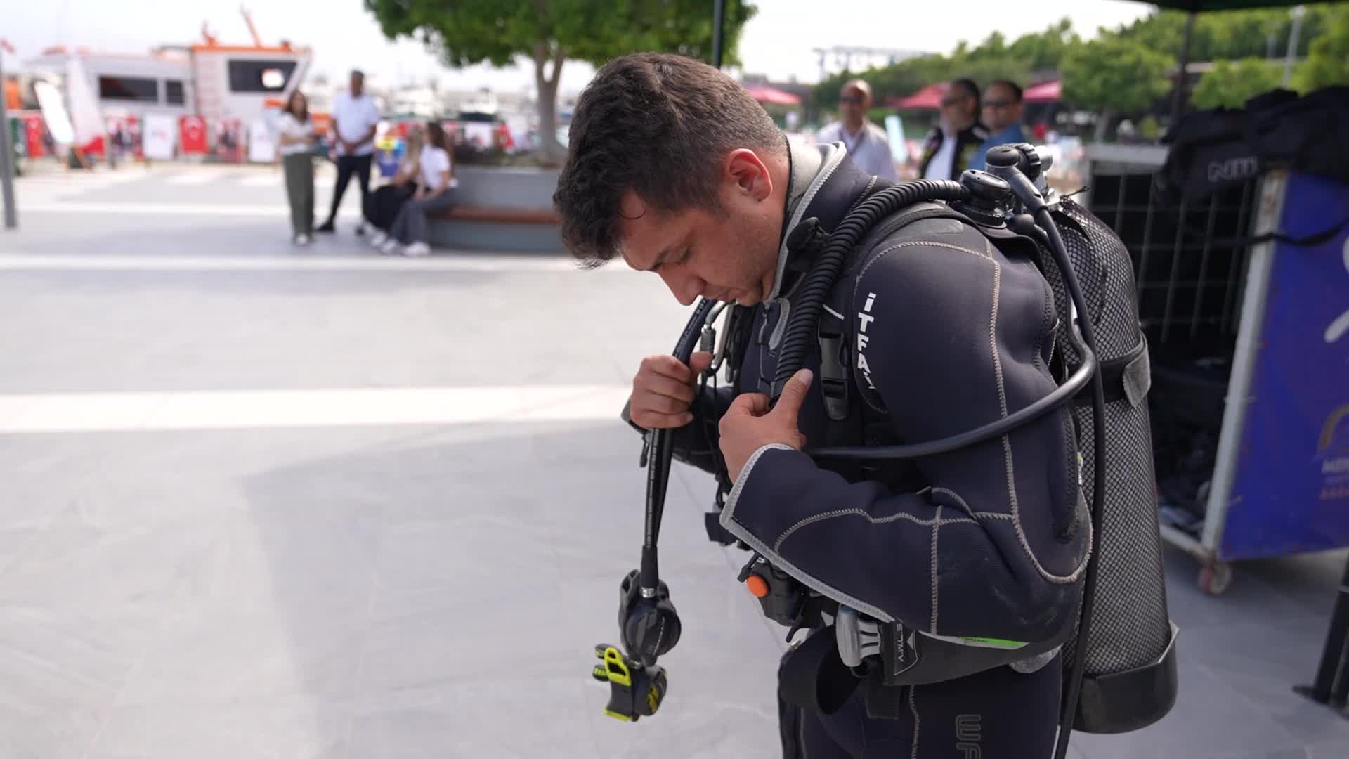 Mersin Büyükşehir Belediyesi’nden Dünya Çevre Haftası’nda deniz tabanı temizliği