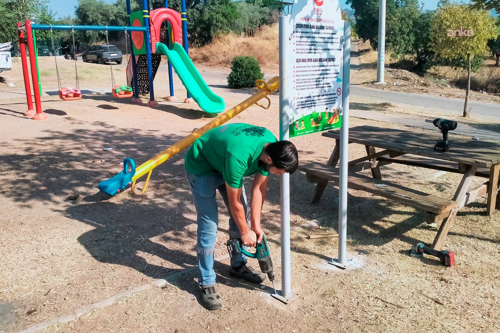 Efeler Belediyesi'nden çocuk parklarında güvenlik mesaisi