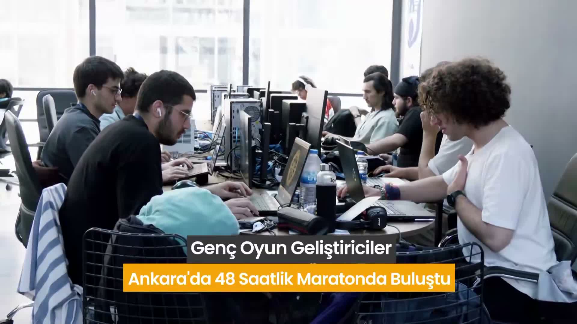 Genç oyun geliştiriciler, Ankara'da 48 saatlik maratonda buluştu