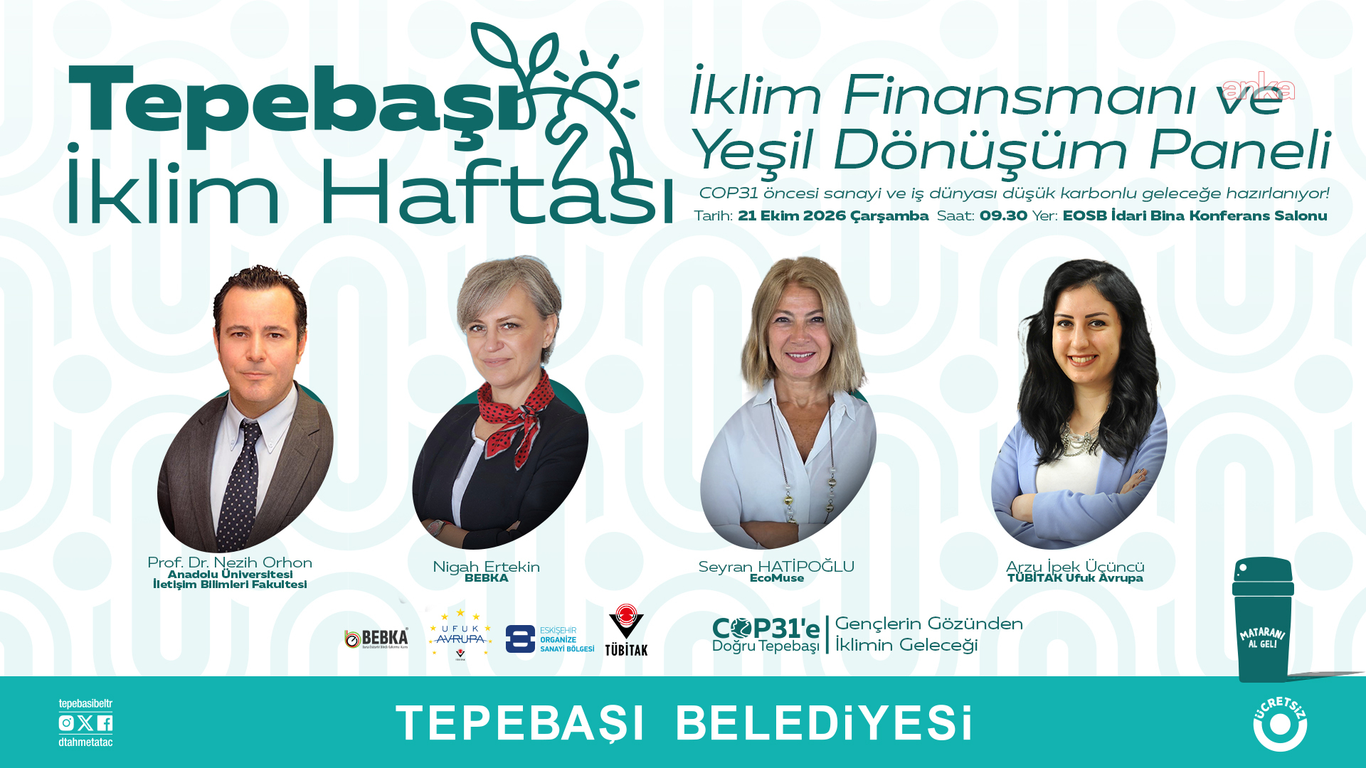 “Tepebaşı İklim Haftası” başlıyor: Kentin iklim eylemine katılımı güçlenecek