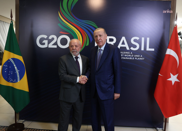 Cumhurbaşkanı Erdoğan, Brezilya Devlet Başkanı Silva ile görüştü