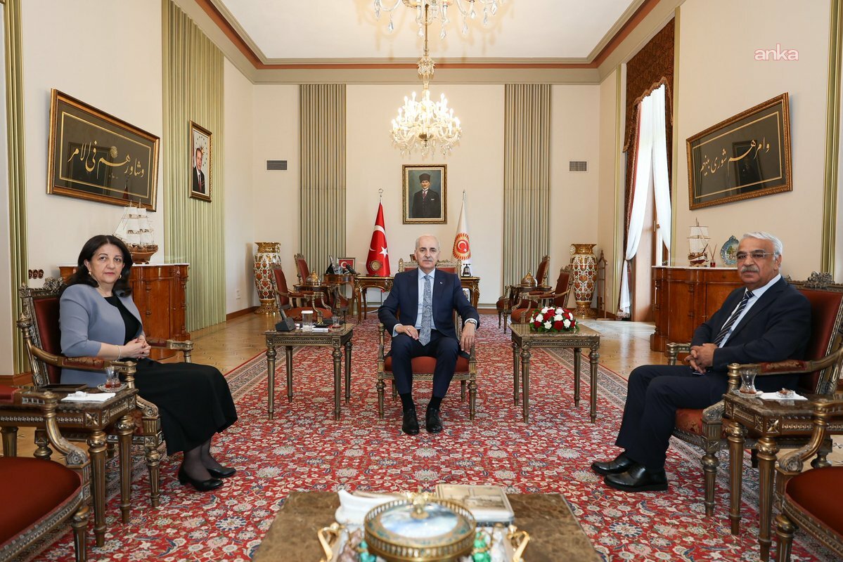 TBMM Başkanı Kurtulmuş, İmralı Heyeti ile görüştü