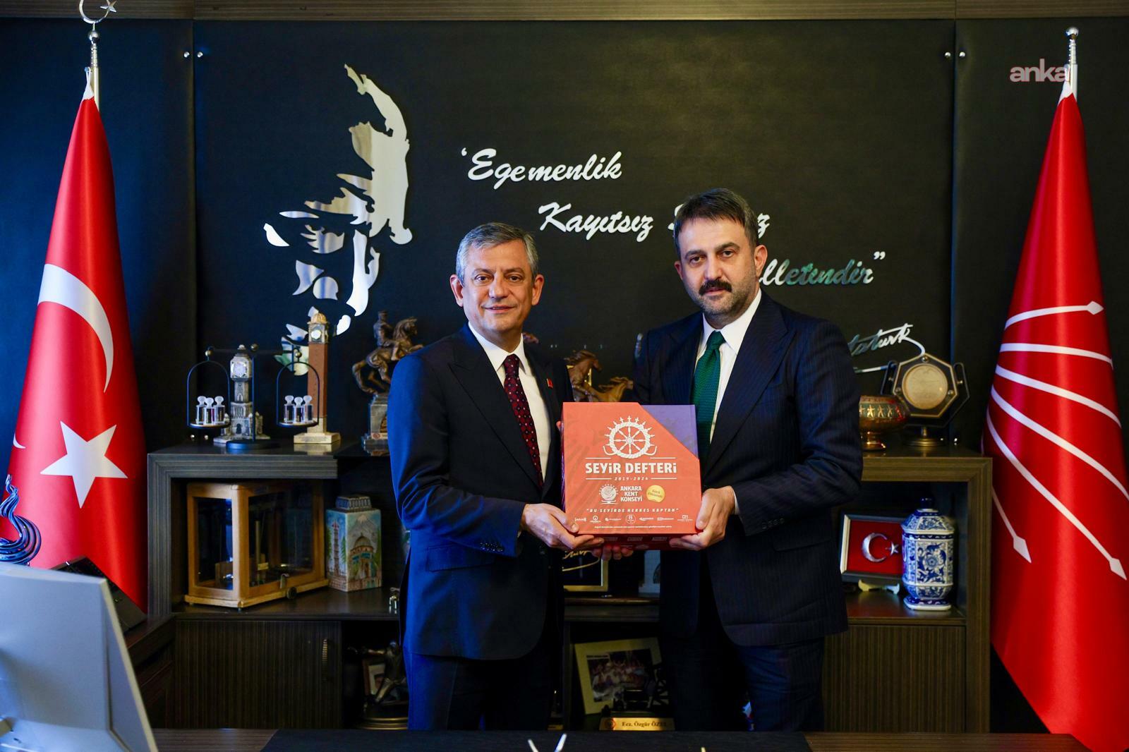 Özgür Özel, Ankara Kent Konseyi Başkanı Yılmaz'ı kabul etti