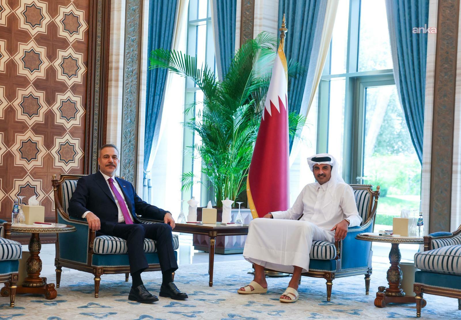 Dışişleri Bakanı Fidan, Katar Emiri Şeyhi Al Thani ile görüştü