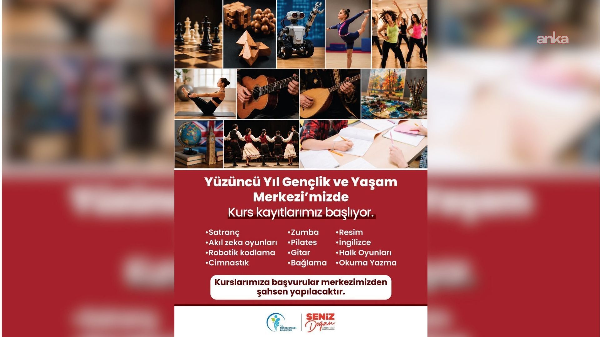 Merkezefendi’de 12 farklı branşta kurs başvuruları başladı