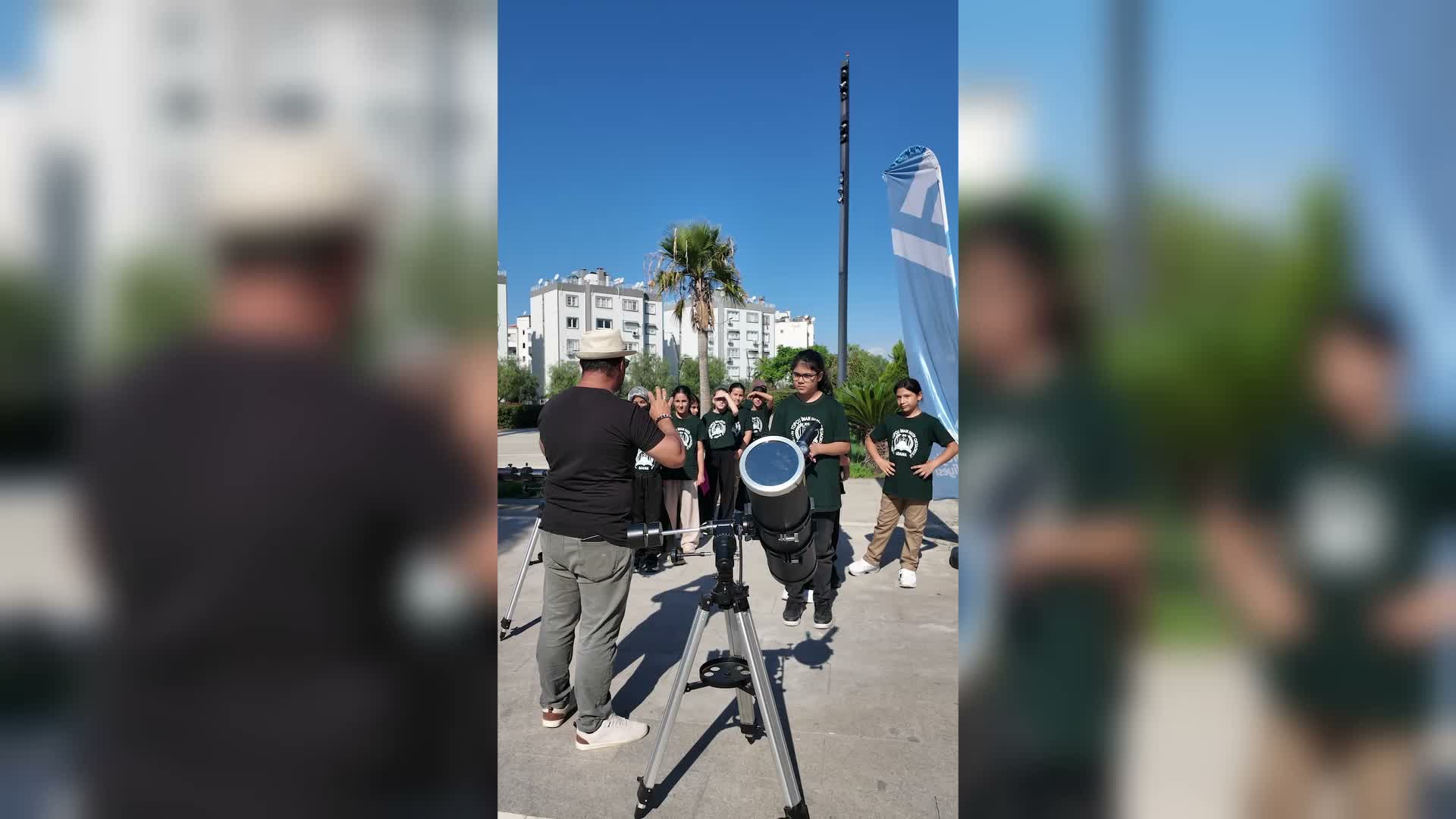Yüreğir’de Dünya Uzay Haftası’na özel güneş gözlemi etkinliği