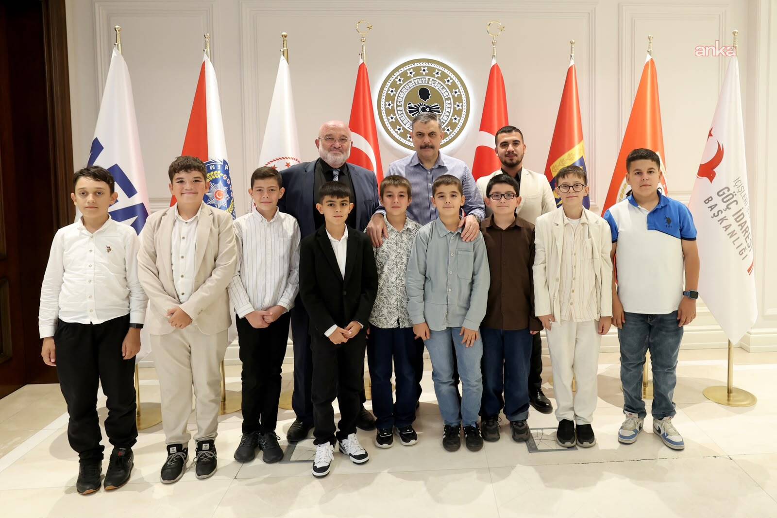 Bakan Çiftçi, Konya Fatihan Eğitim İzcilik Spor Kulübü üyesi çocukları kabul etti