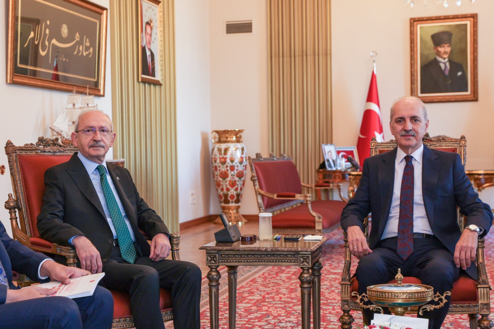 TBMM Başkanı Kurtulmuş yarın siyasi parti turu kapsamında Kemal Kılıçdaroğlu ile görüşecek