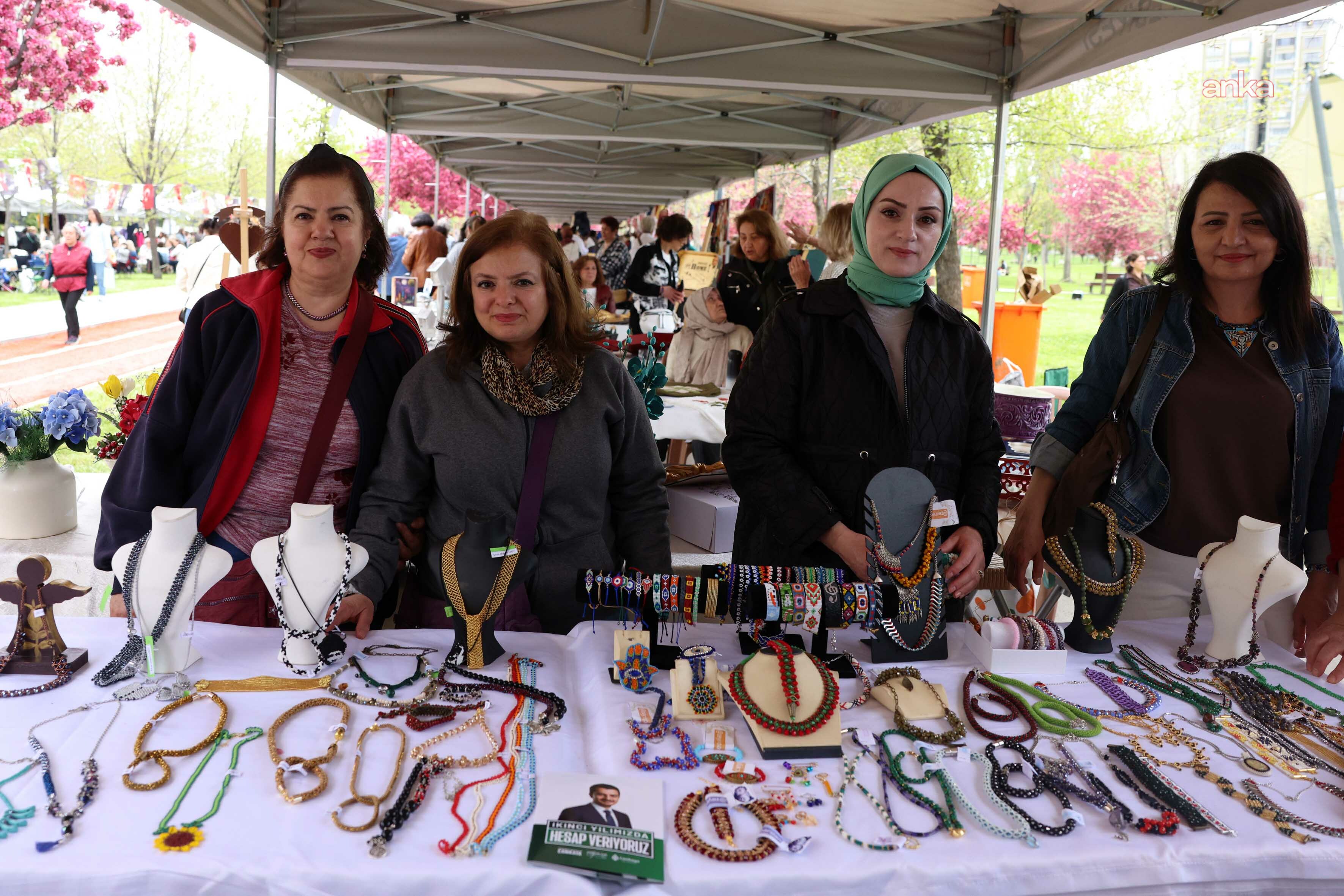Çankaya Evleri kursiyerlerinin ürünleri, Zafer Park’ta görücüye çıktı