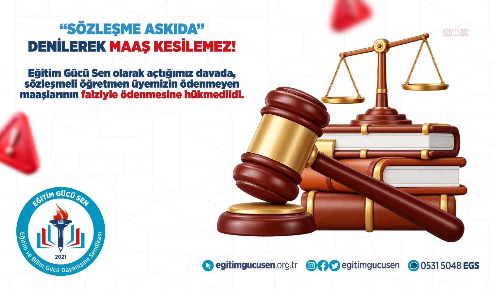 Mahkeme, "sözleşmenin askıya alınması" gerekçesiyle maaşı ödenmeyen öğretmenin maaşlarının ödenmesine hükmetti