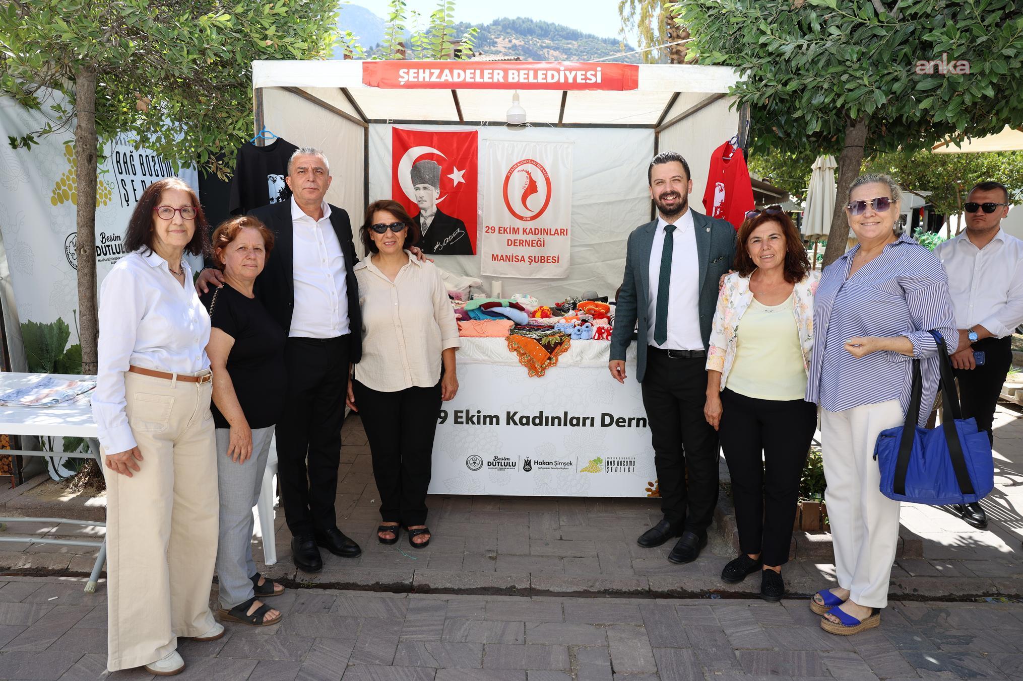 Manisa Bağ Bozumu Şenlikleri'nde kadın emeği ve gastronomi stantlarına yoğun ilgi