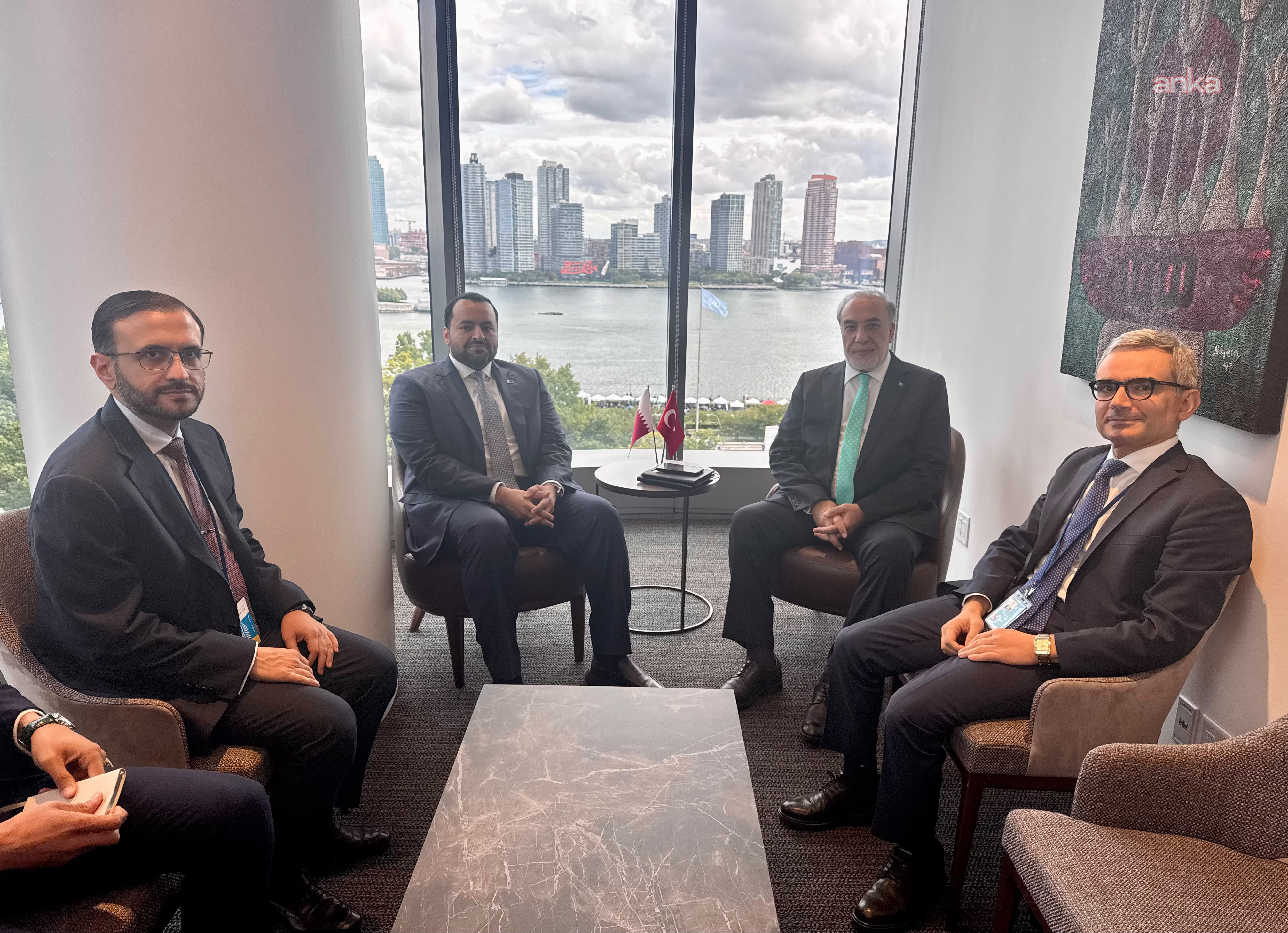 Dışişleri Bakan Yardımcısı Kulaklıkaya, New York’ta Katar Devlet Bakanı Al-Khulaifi  ve BM Sudan Özel Temsilcisi Haavisto ile görüştü