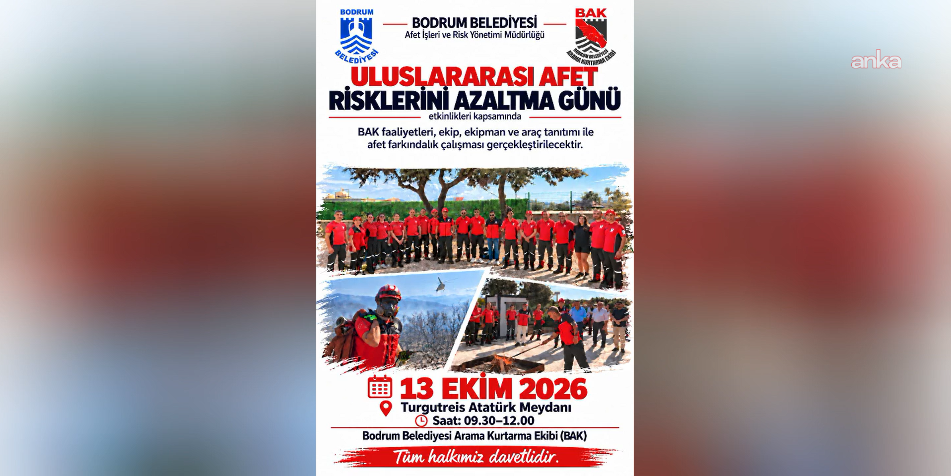 Bodrum Belediyesi, afet farkındalığı eğitimi düzenleyecek