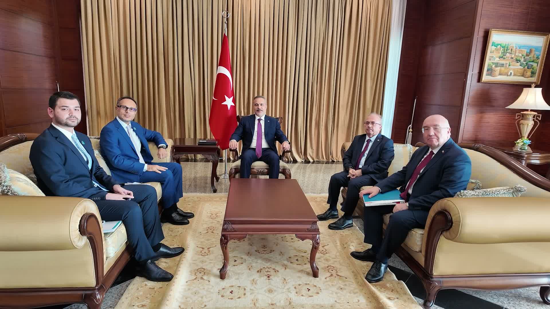 Dışişleri Bakanı Fidan, TÜRKPA Genel Sekreteri Büyükelçi Hasan’ı kabul etti