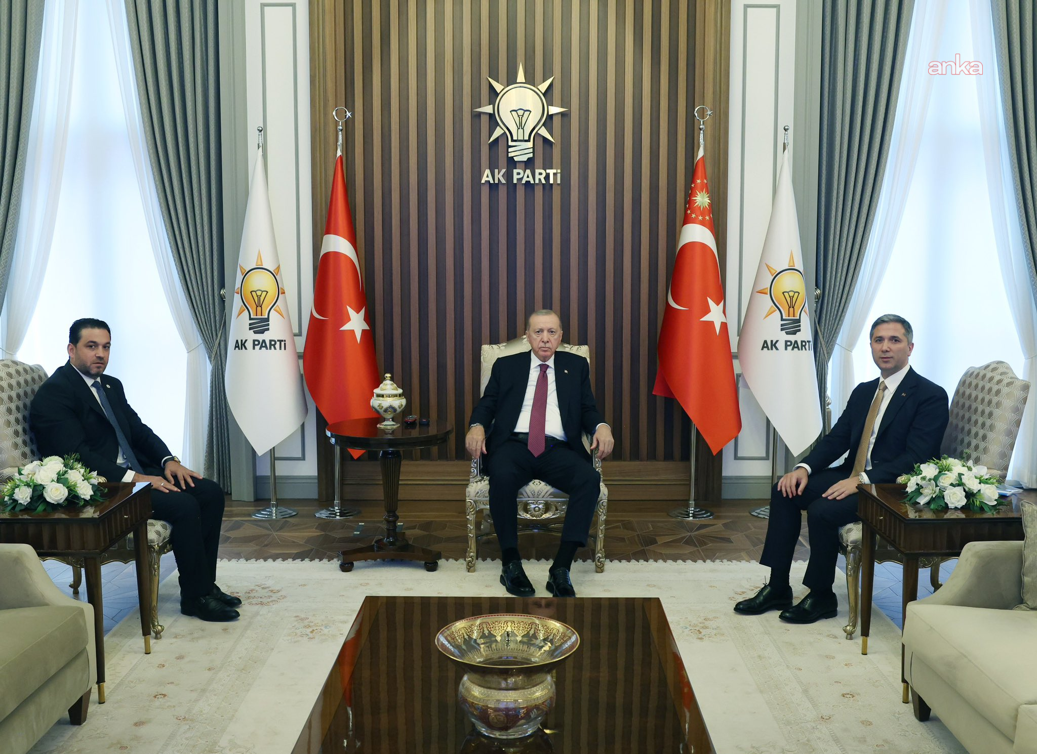 Cumhurbaşkanı Erdoğan, Uluslararası Demokratlar Birliği Genel Başkanı Aslan ile bir araya geldi