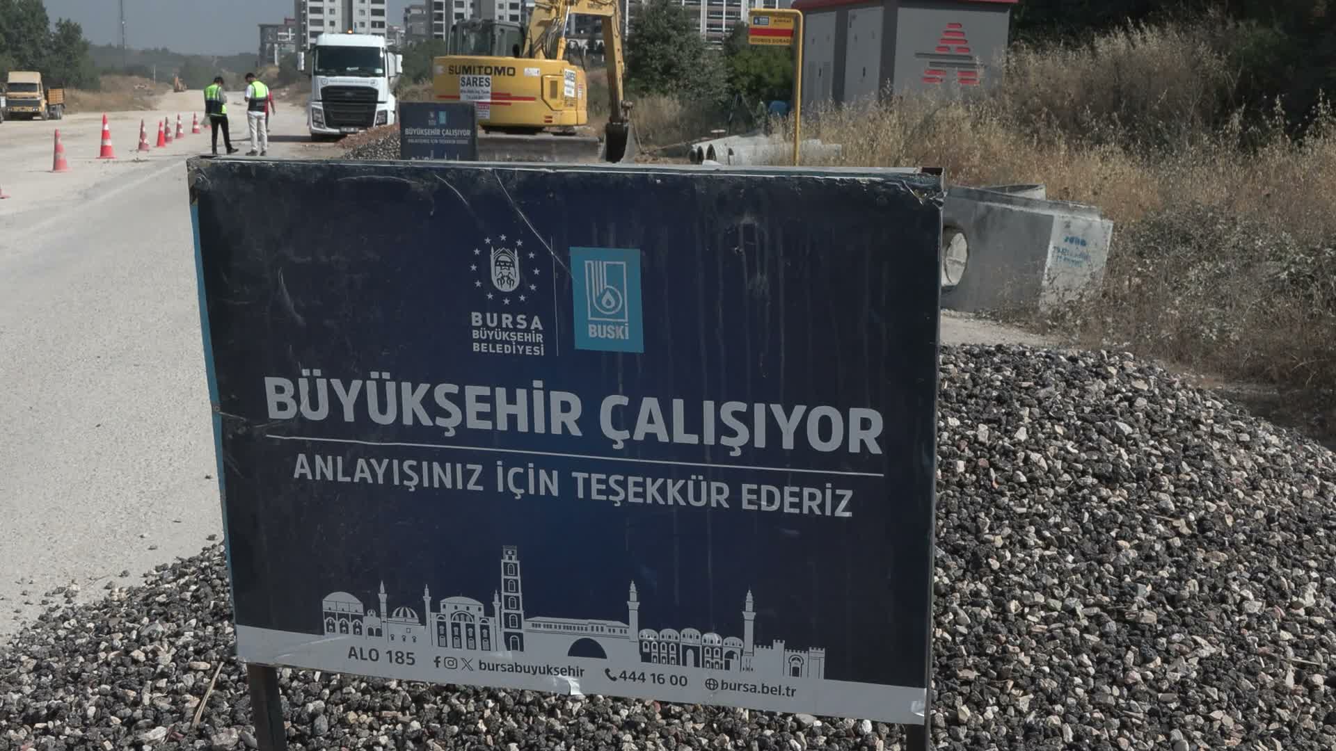 Bursa Büyükşehir Belediyesi’nden Nilüfer’e 7 bin 600 metrelik altyapı yatırımı