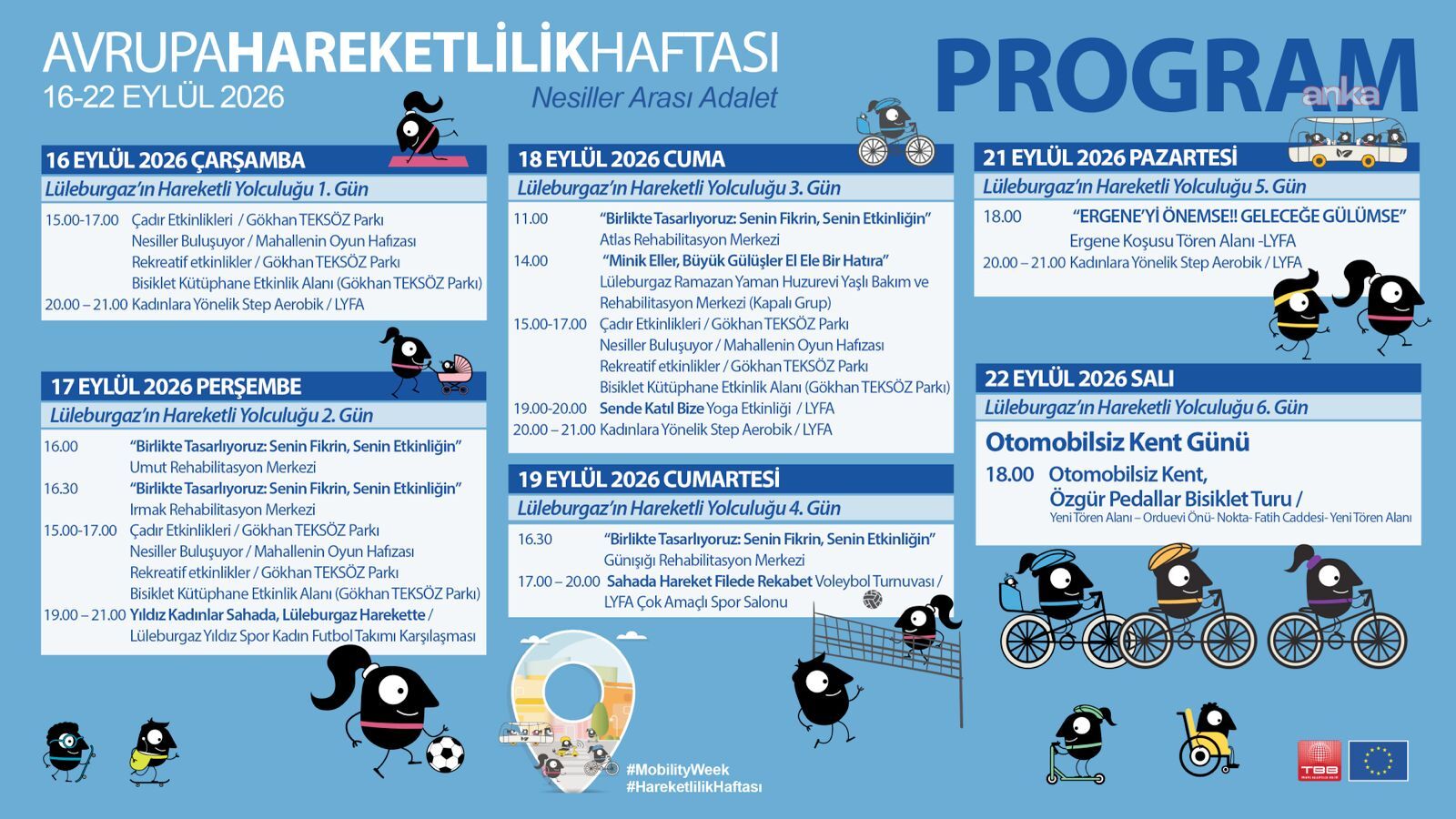 Lüleburgaz’da "Avrupa Hareketlilik Haftası" etkinlikleri başlıyor