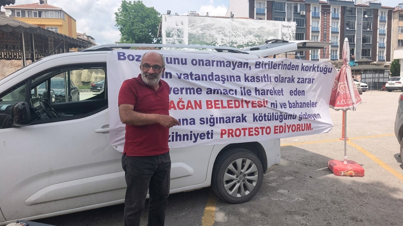 Seracılık yapan vatandaştan belediyeye su tepkisi