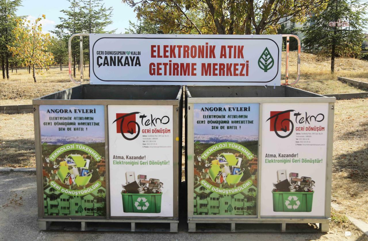 Çankaya’da bir yılda yaklaşık 50 ton e-atık geri dönüşüme kazandırıldı