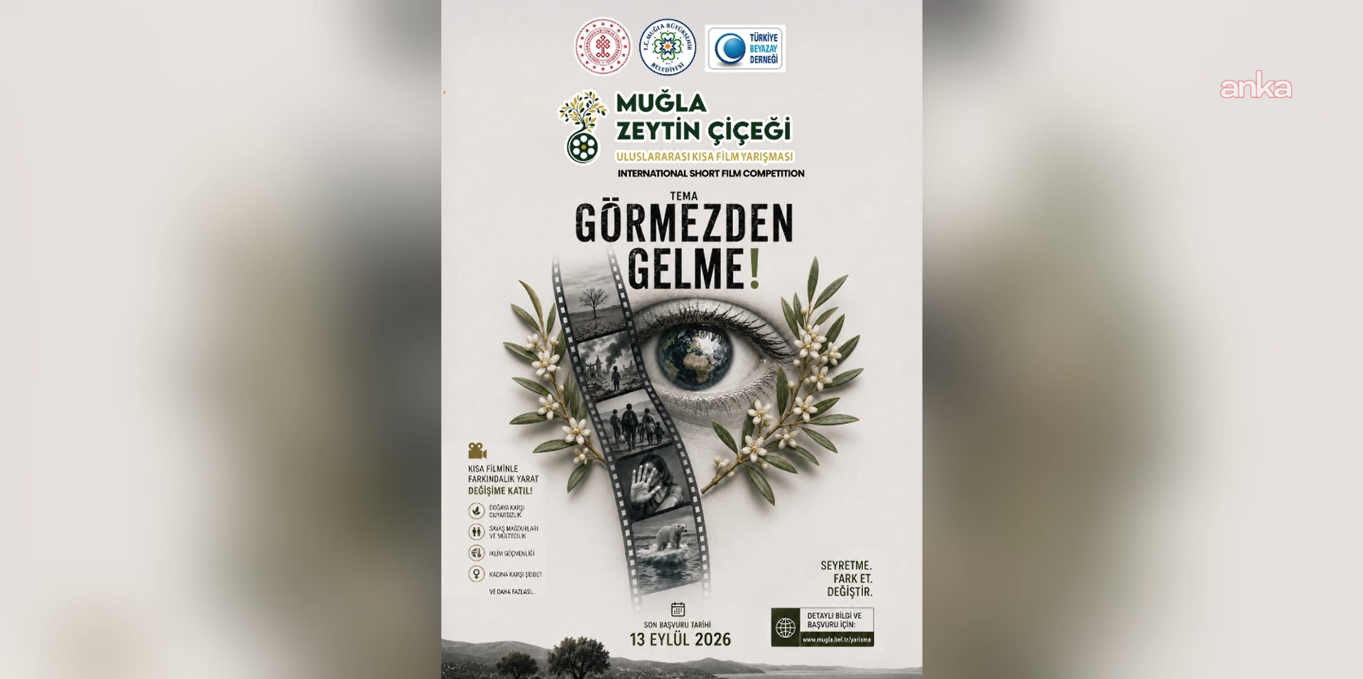Muğla Zeytin Çiçeği Uluslararası Kısa Film Yarışması için başvurular başladı