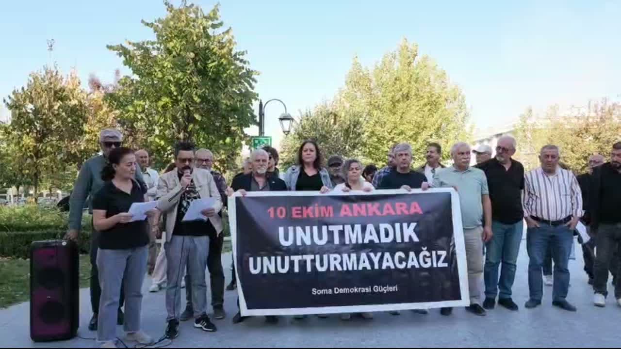 Soma’da 10 Ekim anması: Unutmadık, unutturmayacağız!