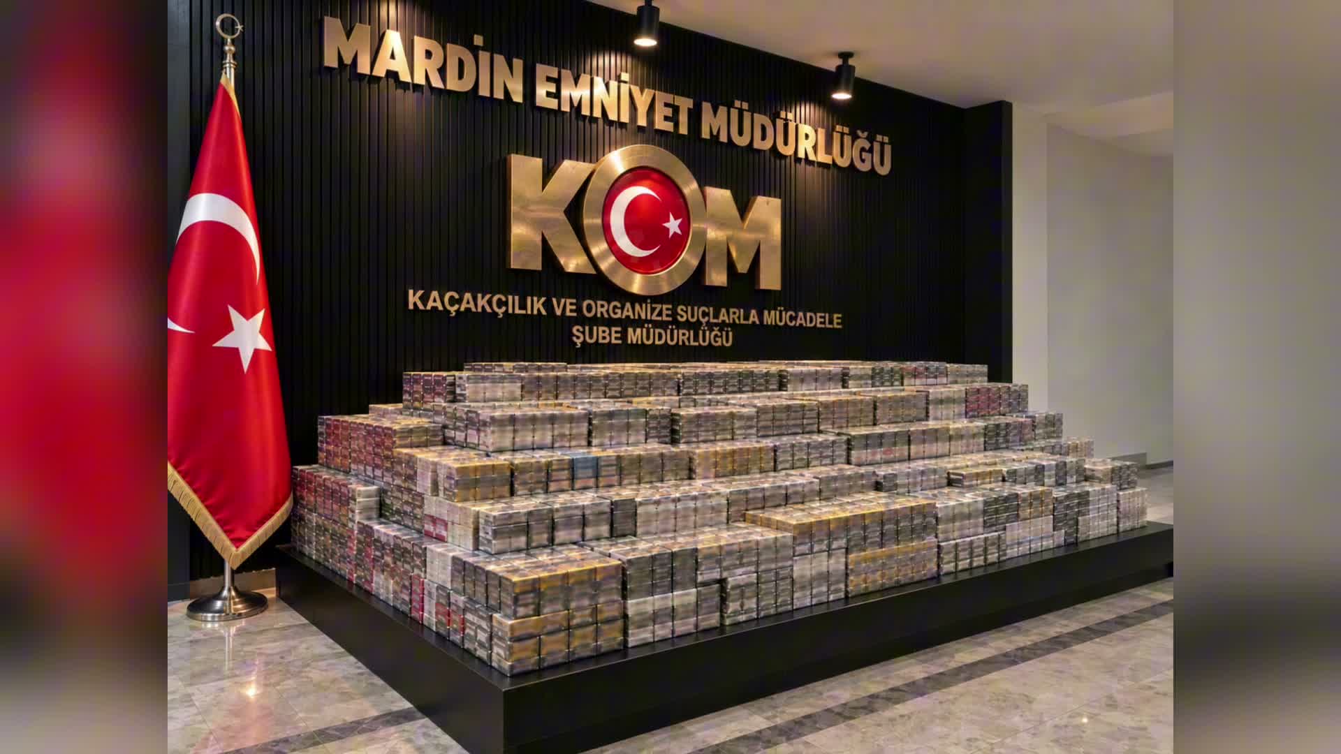 Mardin’de 12 bin 900 paket kaçak sigara ele geçirildi