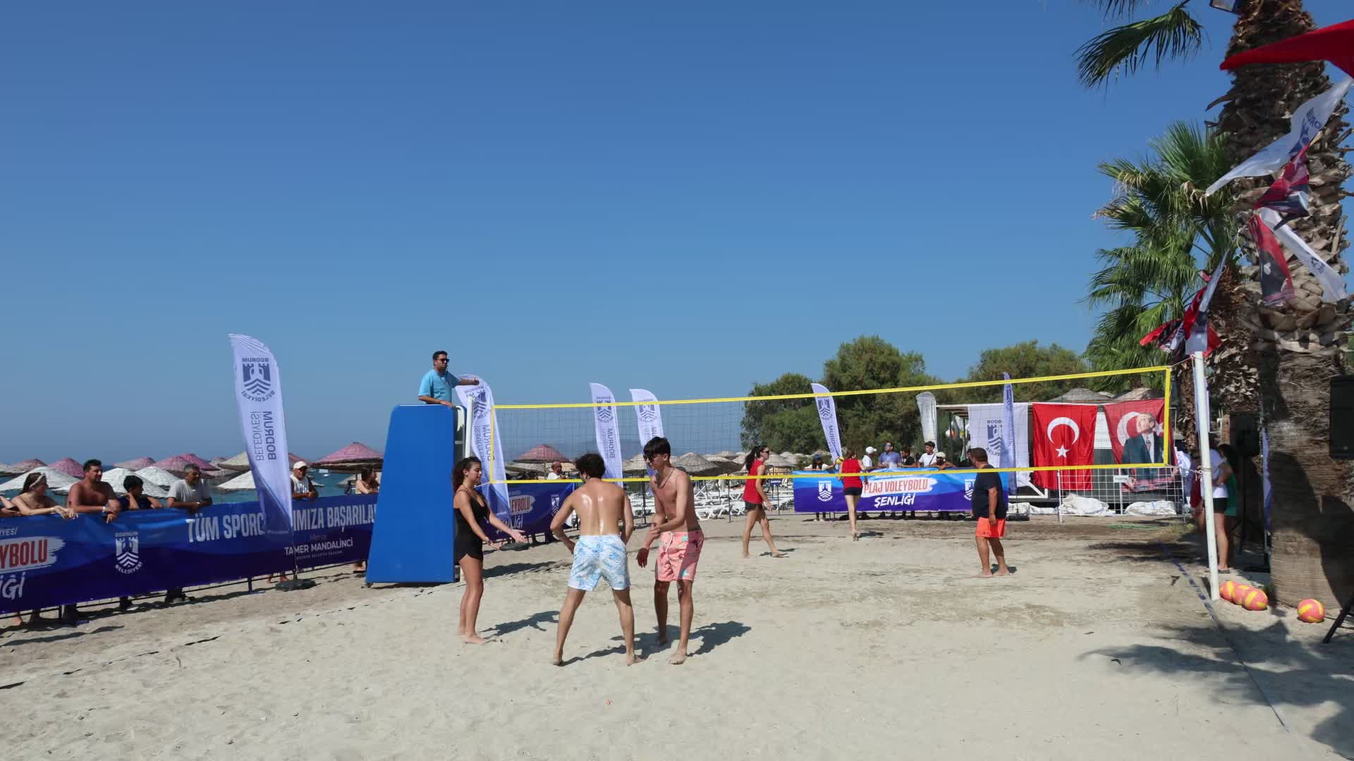 Bodrum Belediyesi'nin düzenlediği Plaj Voleybolu Şenliği sona erdi
