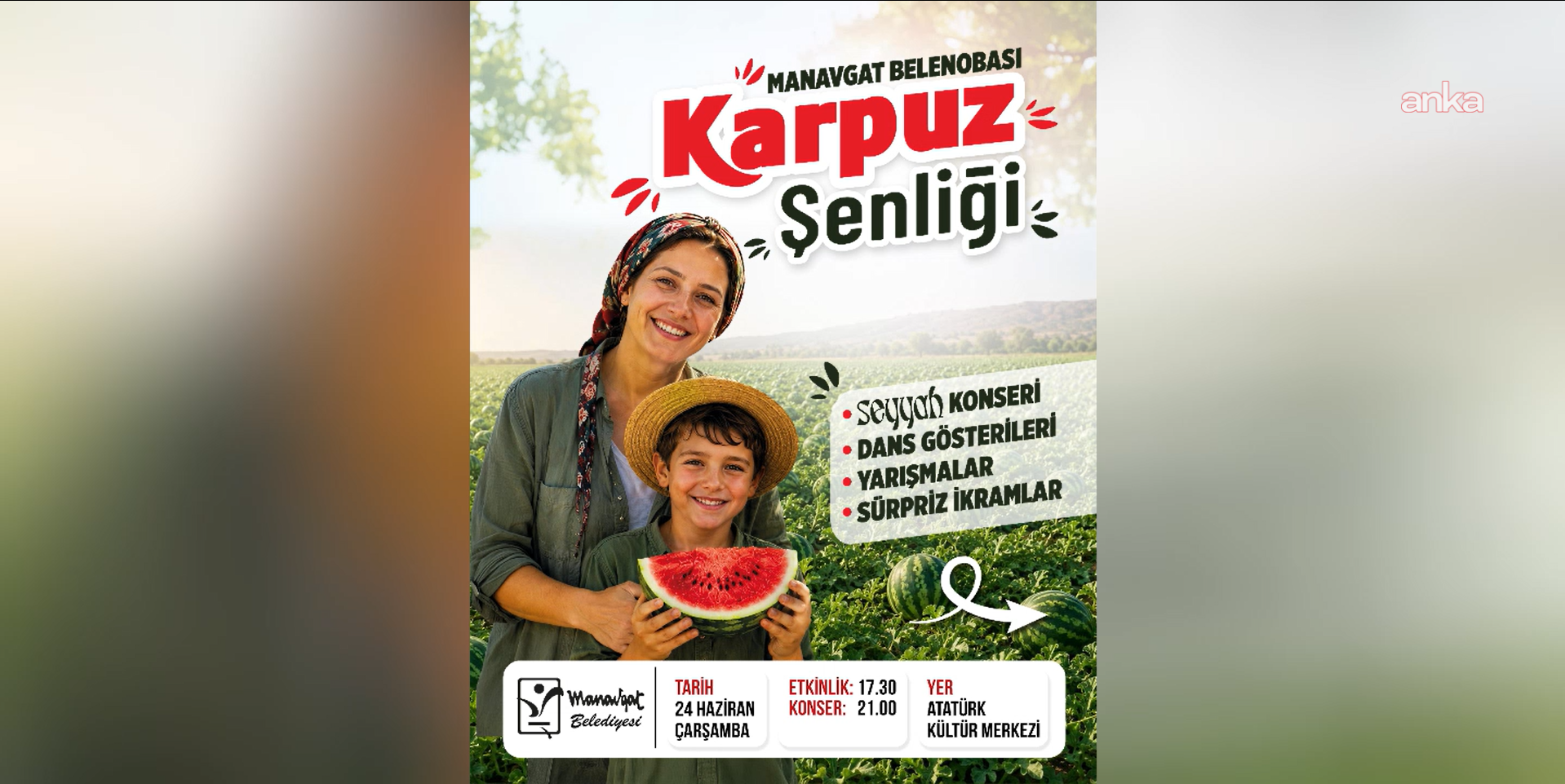Manavgat Belenobası Karpuz Şenliği başlıyor
