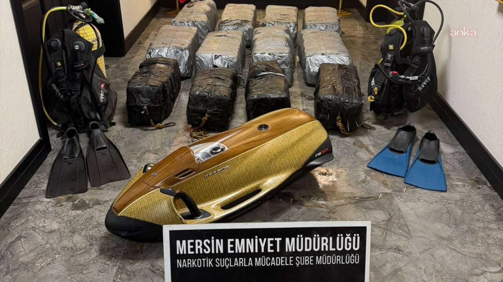 Mersin Limanı'nda 350 kilo kokain ele geçirildi