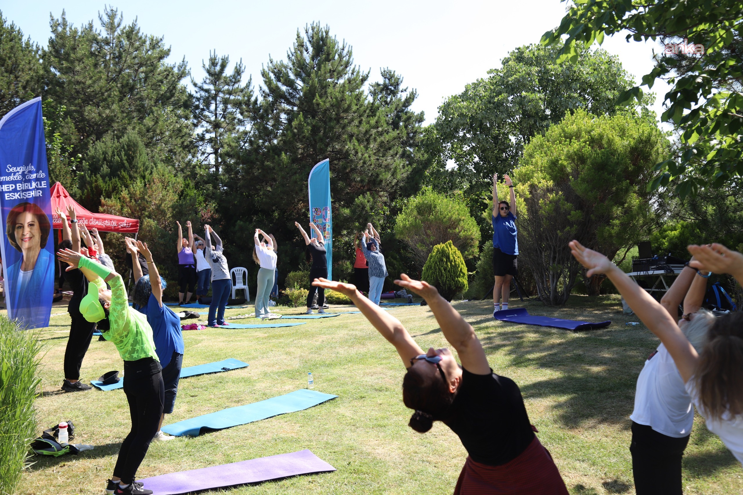 Eskişehir'de sağlıklı yaşam için açık hava spor etkinlikleri sürüyor