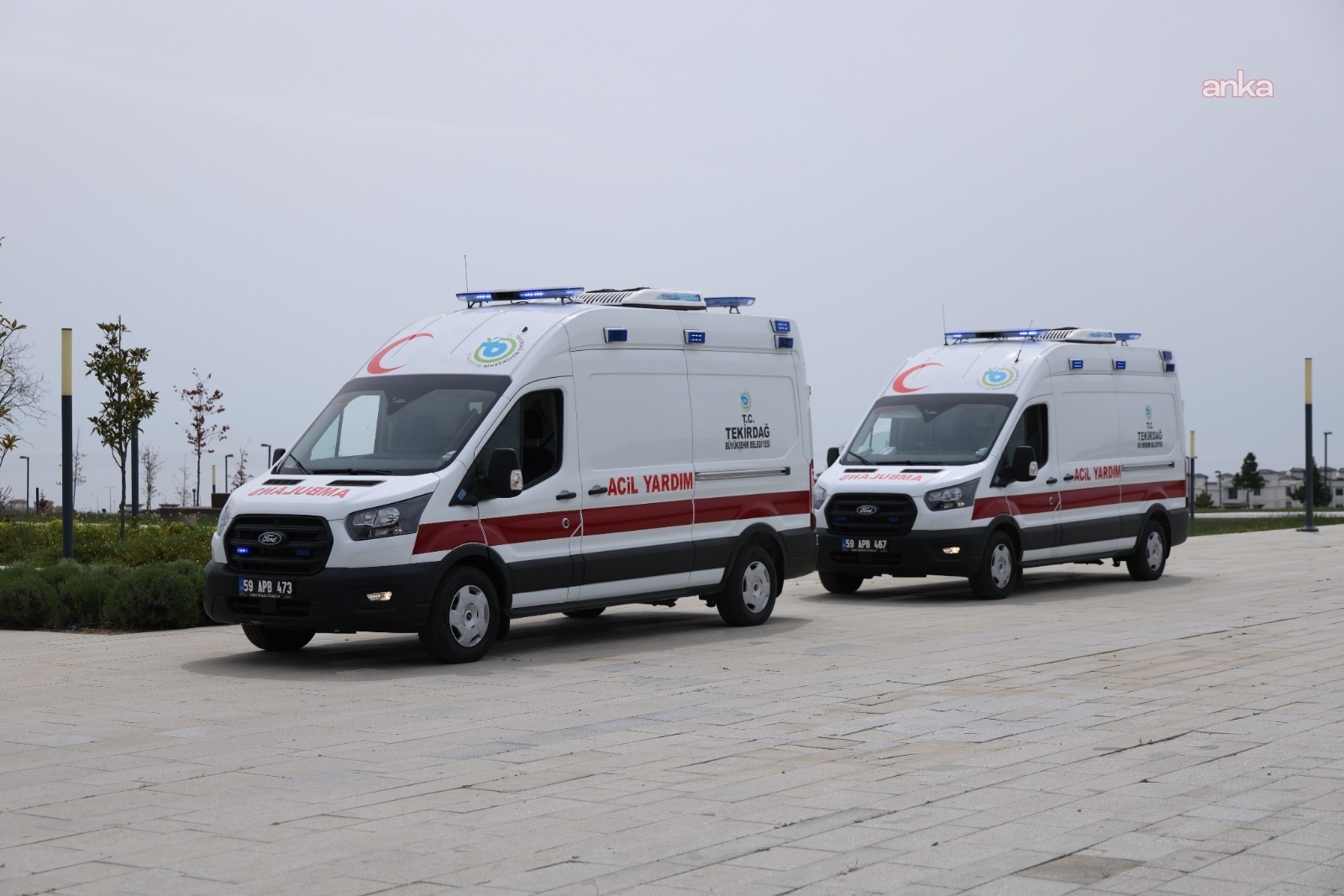 Tekirdağ Büyükşehir Belediyesi'nde iki adet Acil Müdahale Ambulansı hizmete başladı