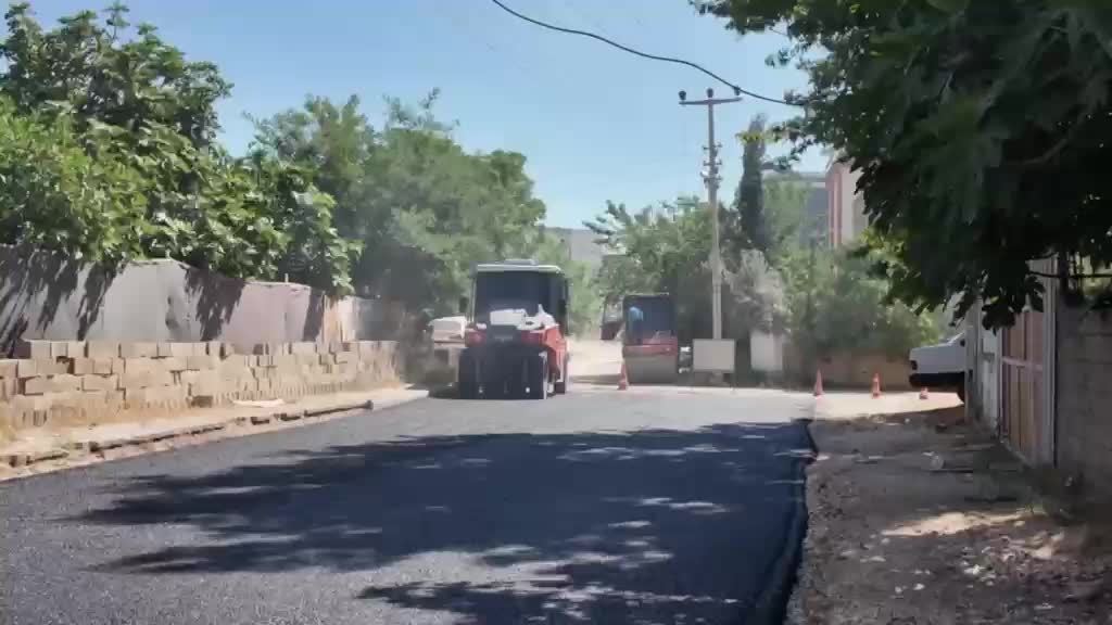 Adıyaman Belediye Başkanı Tutdere, Yeni Mahalle’de asfalt çalışmalarını inceledi
