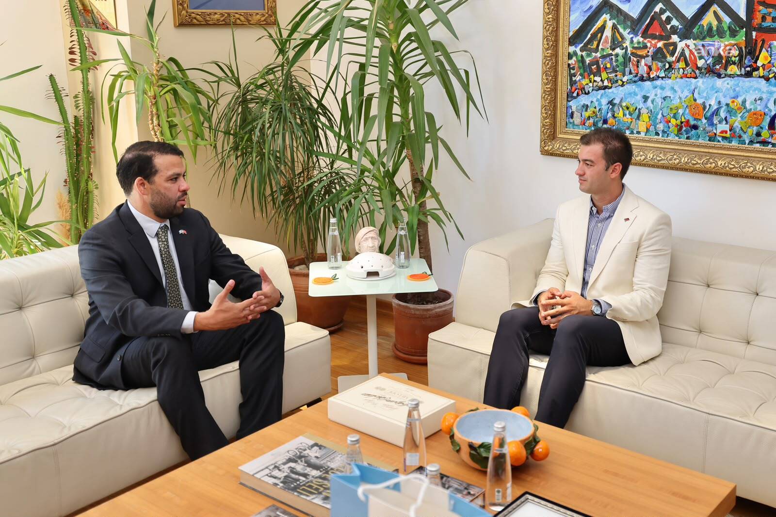 Bodrum Belediye Başkanı Mandalinci, Guatemala Büyükelçisi Recinos'u ağırladı