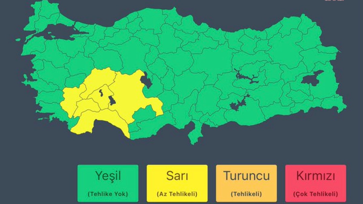 İçişleri Bakanlığı'ndan 'sarı' alarm: 6 il için uyarı yaptı