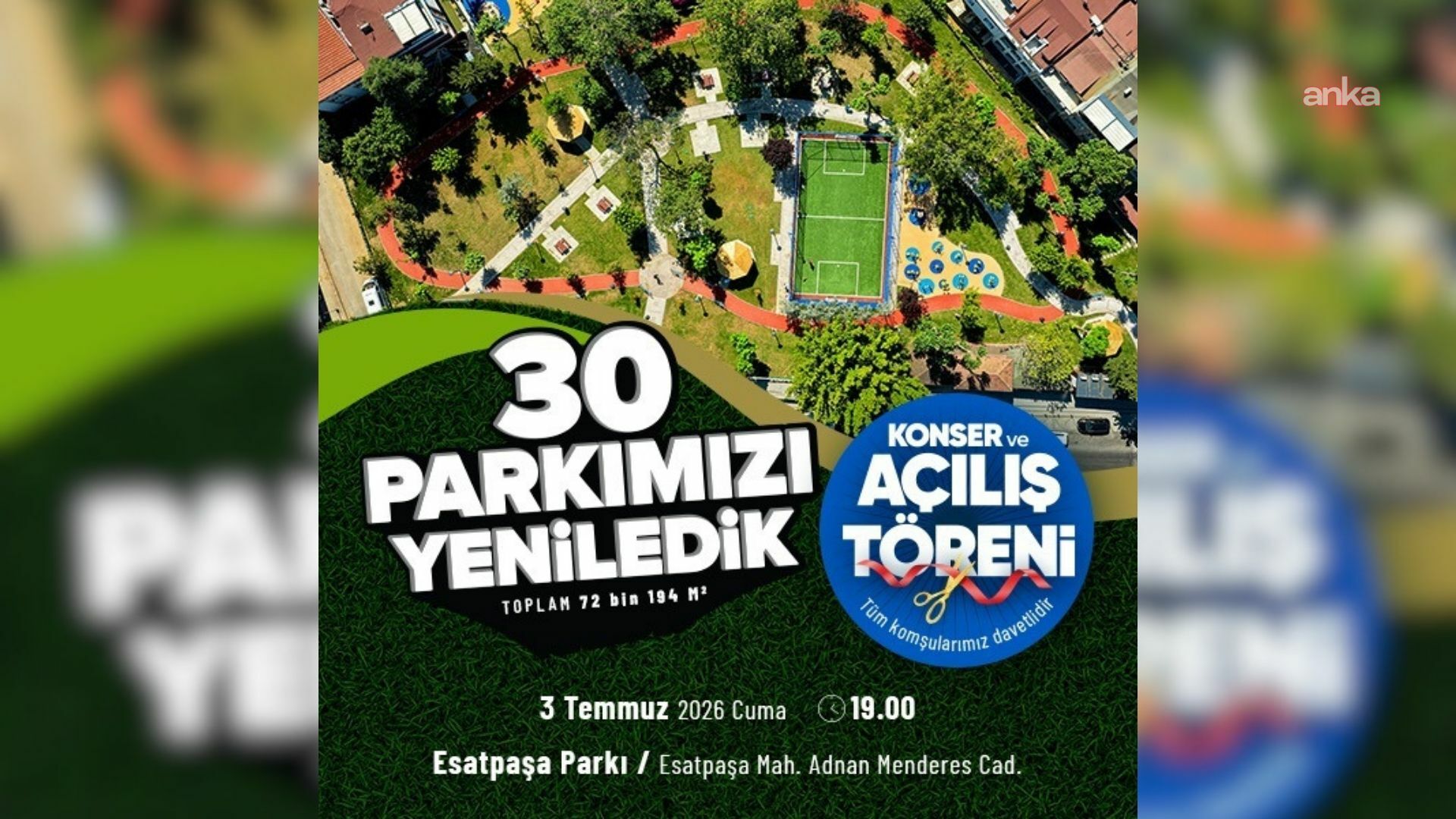 Ataşehir Belediyesi, iki yılda 30 parkı yeniledi
