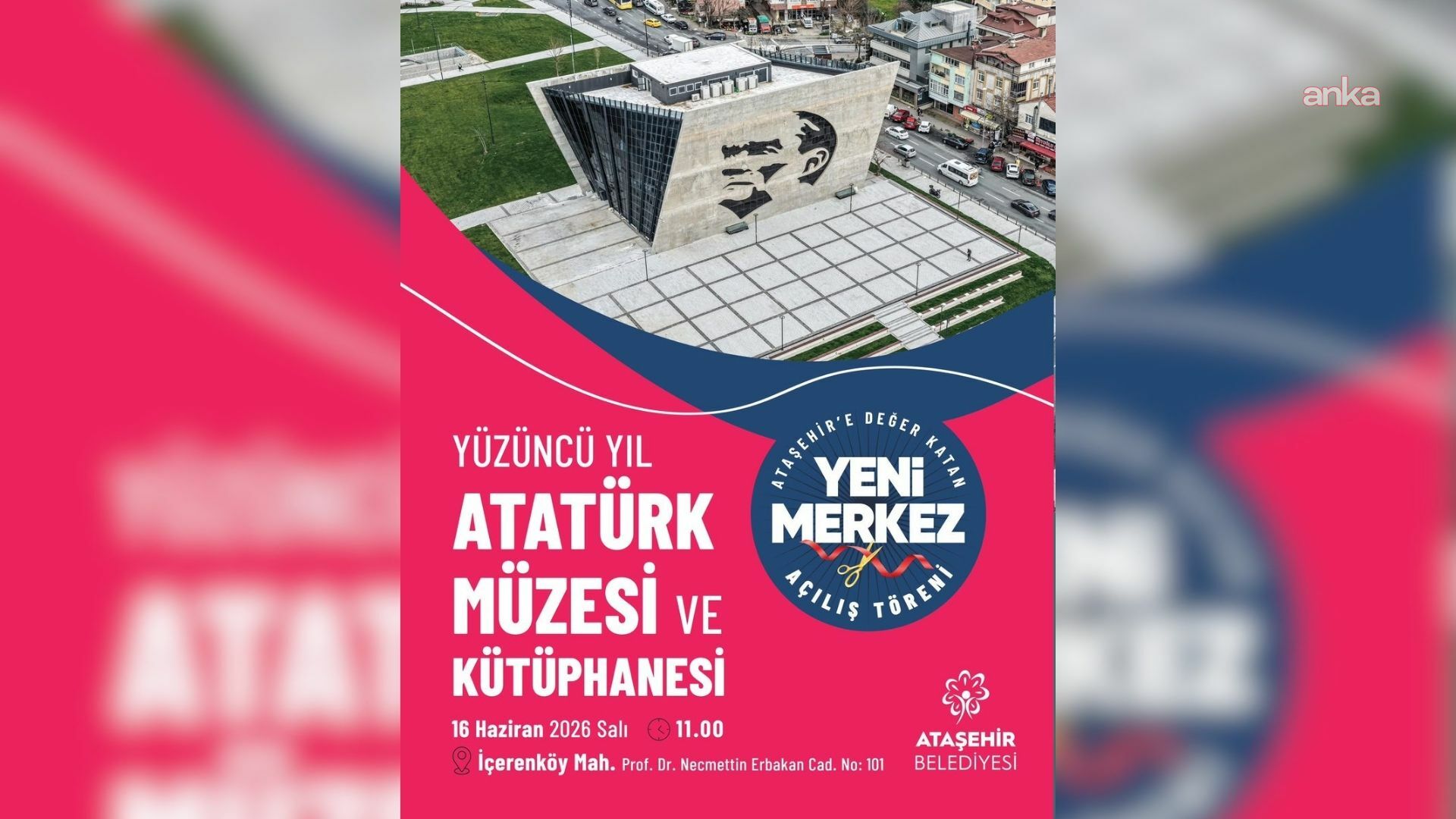 Ataşehir'e kazandırılan iki büyük projenin resmi açılışı yarın yapılacak