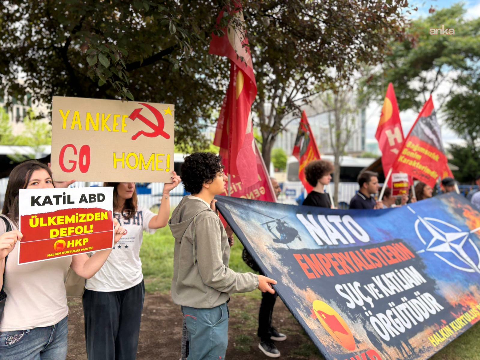 HKP'den ABD Büyükelçiliği önünde NATO Zirvesi protestosu