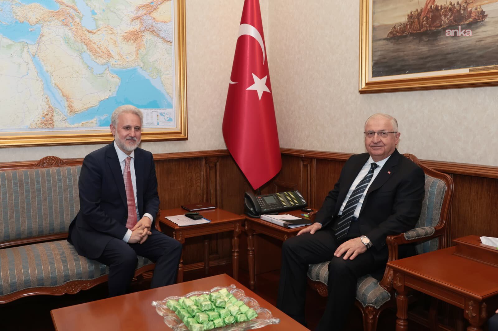 Milli Savunma Bakanı Güler, Romanyalı Büyükelçi Lazurca’yı kabul etti