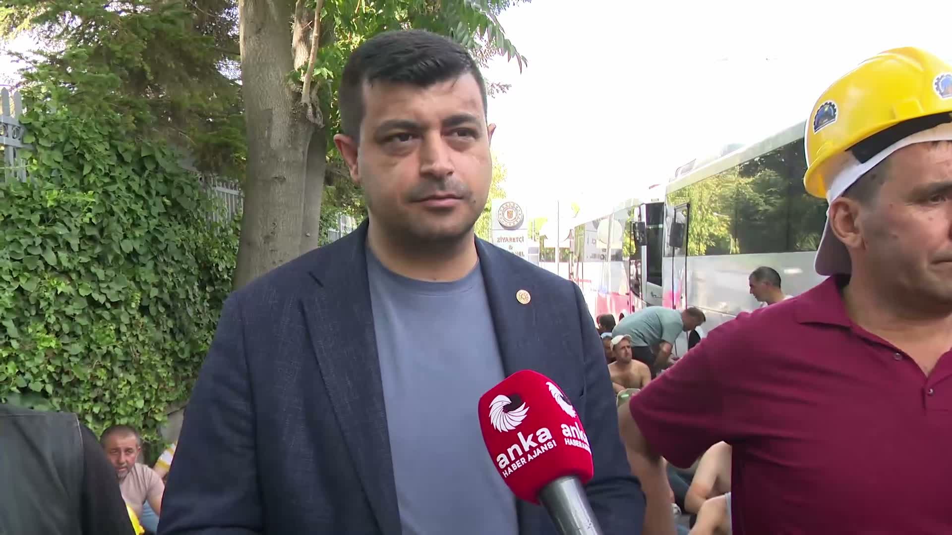 Madencilerin eylemi dördüncü gününde: CHP'li Demir, Bakan Yardımcısı Tancan ile görüştü