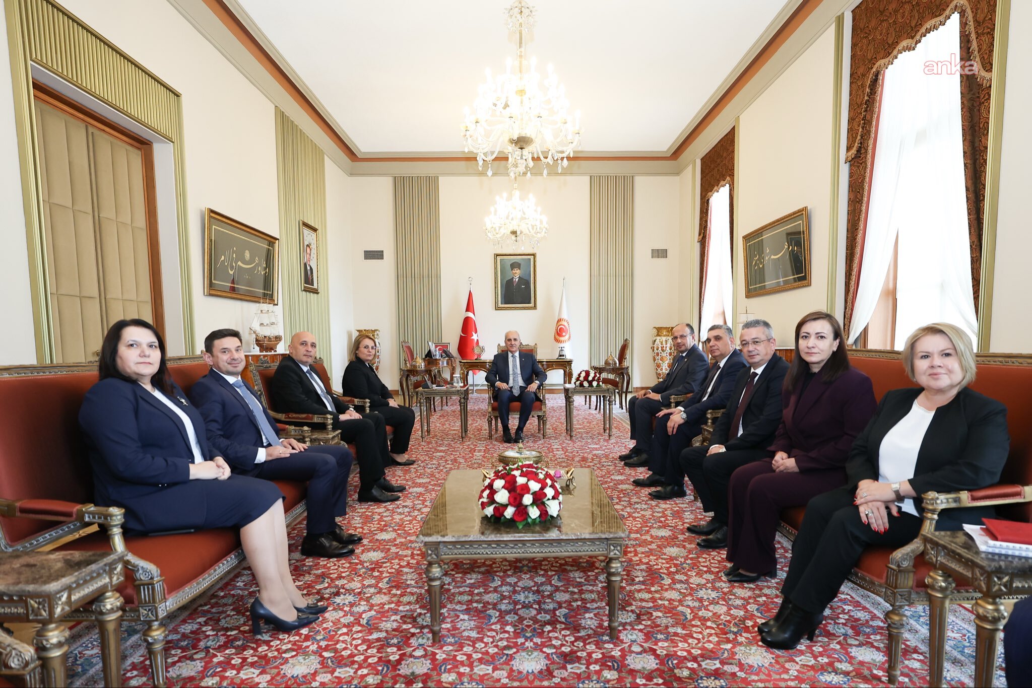 TBMM Başkanı Kurtulmuş, Bulgaristan Ulusal Meclisi Başkanvekili Sabri'yi kabul etti